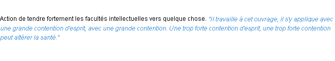 Définition contention ACAD 1932