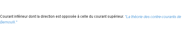 Définition contre-courant ACAD 1835