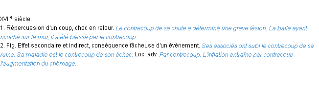 Définition contrecoup ACAD 1986