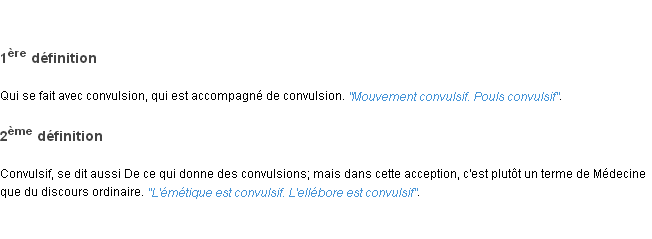 Définition convulsif ACAD 1798