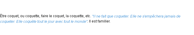 Définition coqueter ACAD 1798