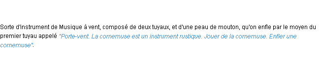 Définition cornemuse ACAD 1798