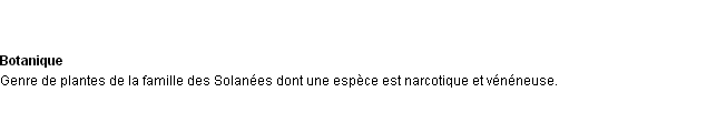 Définition datura ACAD 1932