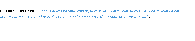 Définition detromper ACAD 1694