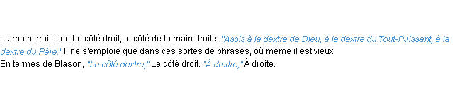 Définition dextre ACAD 1835