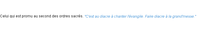 Définition diacre ACAD 1835