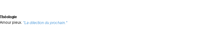 Définition dilection ACAD 1932