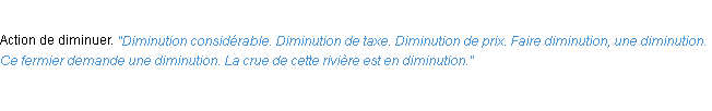Définition diminution ACAD 1932