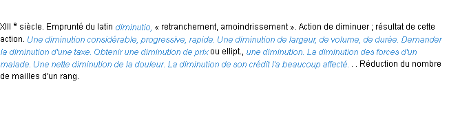 Définition diminution ACAD 1986