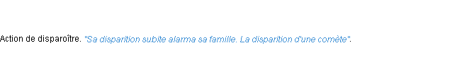 Définition disparition ACAD 1798