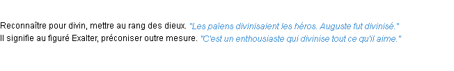 Définition diviniser ACAD 1932
