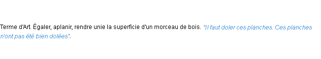 Définition doler ACAD 1798