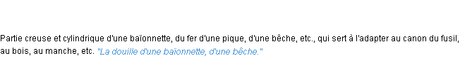 Définition douille ACAD 1835