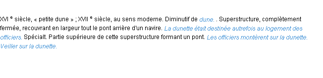 Définition dunette ACAD 1986