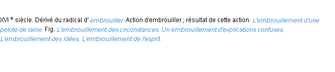 Définition embrouillement ACAD 1986