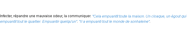 Définition empuantir ACAD 1798