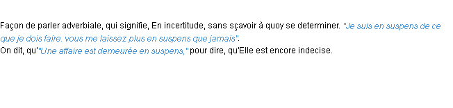 Définition en suspens ACAD 1694
