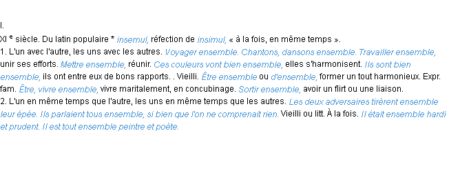 Définition ensemble ACAD 1986