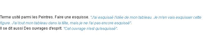 Définition esquisser ACAD 1798