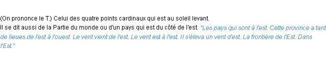 Définition est ACAD 1932