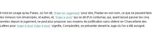 Définition ester ACAD 1798