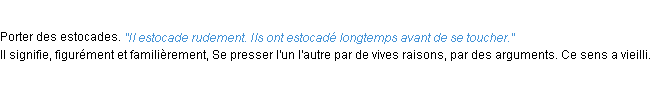 Définition estocader ACAD 1932