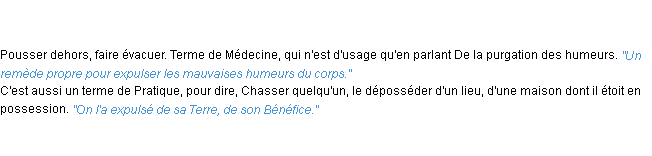 Définition expulser ACAD 1798