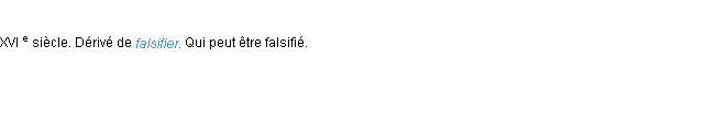 Définition falsifiable ACAD 1986