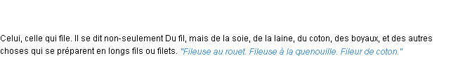 Définition fileur ACAD 1835