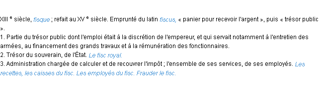 Définition fisc ACAD 1986