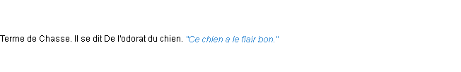 Définition flair ACAD 1798