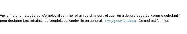 Définition flonflon ACAD 1835