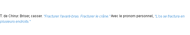 Définition fracturer ACAD 1835