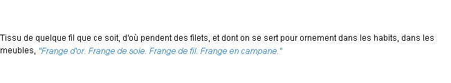Définition frange ACAD 1798