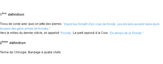 Définition fronde ACAD 1798