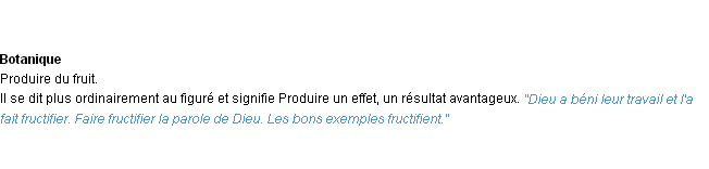 Définition fructifier ACAD 1932