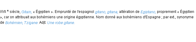 Définition gitan ACAD 1986