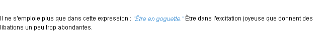Définition goguette ACAD 1932