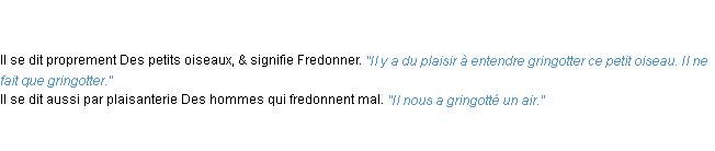 Définition gringotter ACAD 1762