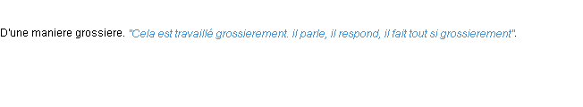 Définition grossierement ACAD 1694