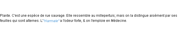 Définition harmale ACAD 1762