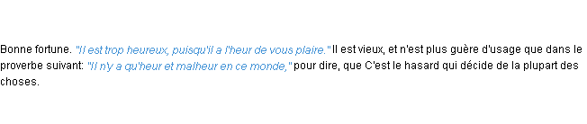 Définition heur ACAD 1798