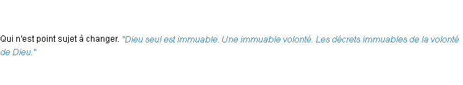 Définition immuable ACAD 1835