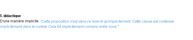 Définition implicitement ACAD 1932