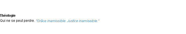 Définition inamissible ACAD 1932
