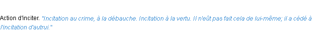 Définition incitation ACAD 1932