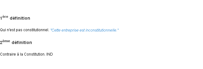 Définition inconstitutionnel ACAD 1798