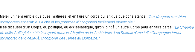 Définition incorporer ACAD 1798