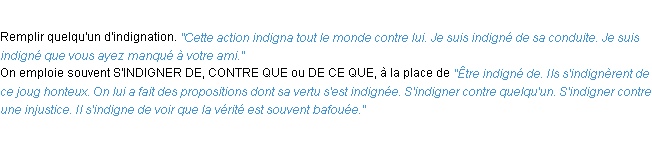 Définition indigner ACAD 1932