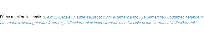Définition indirectement ACAD 1798